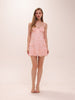 Floral Lace Pink Mini Dress