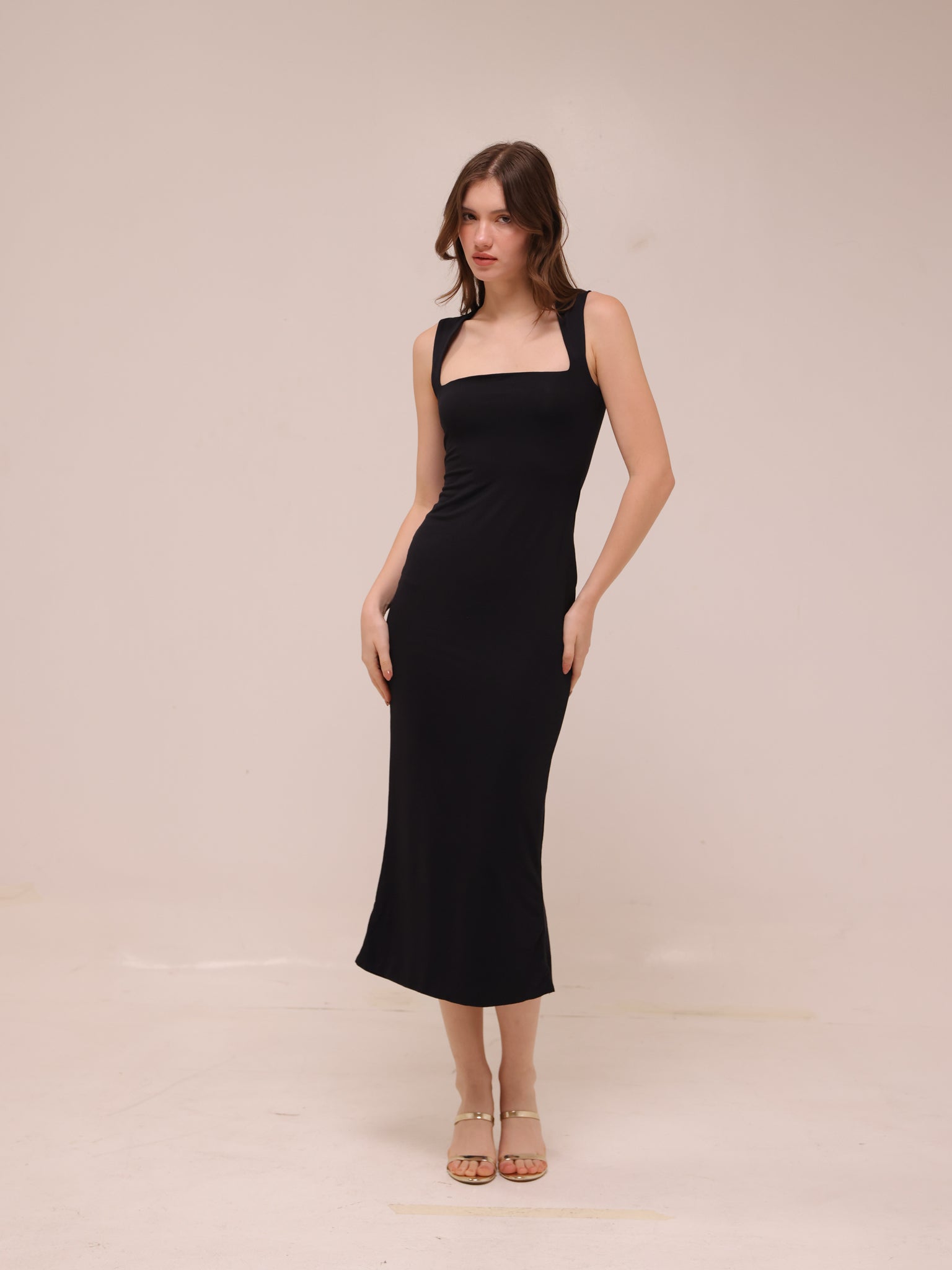Ainslee Square Neck Midi Dress
