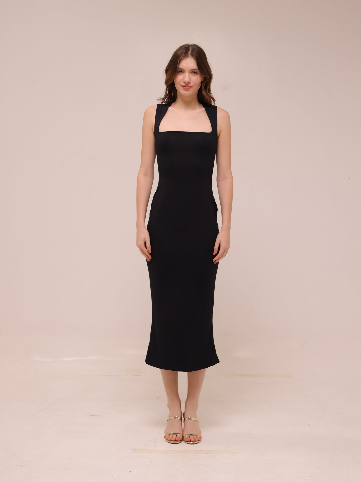 Ainslee Square Neck Midi Dress