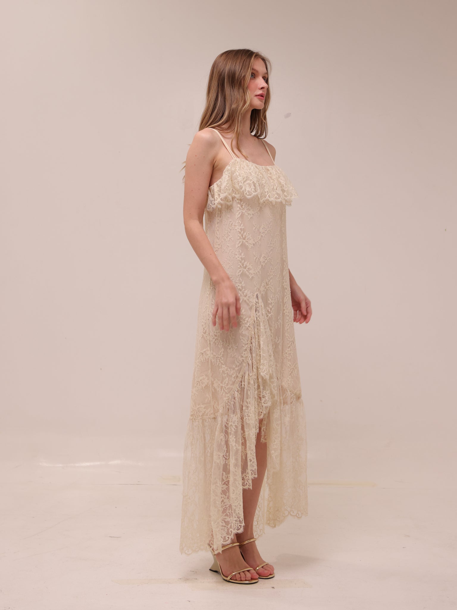 Lace Midaxi Slip Dress