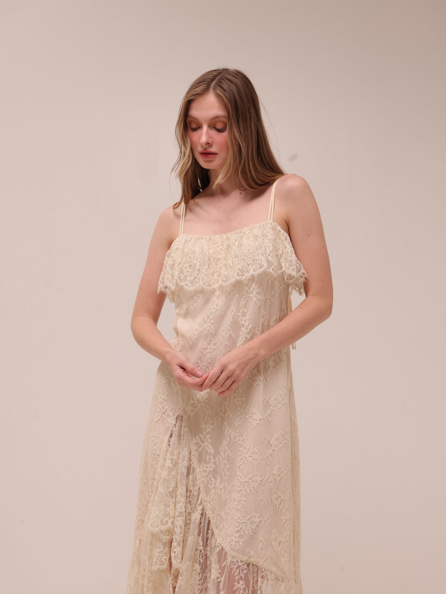Lace Midaxi Slip Dress