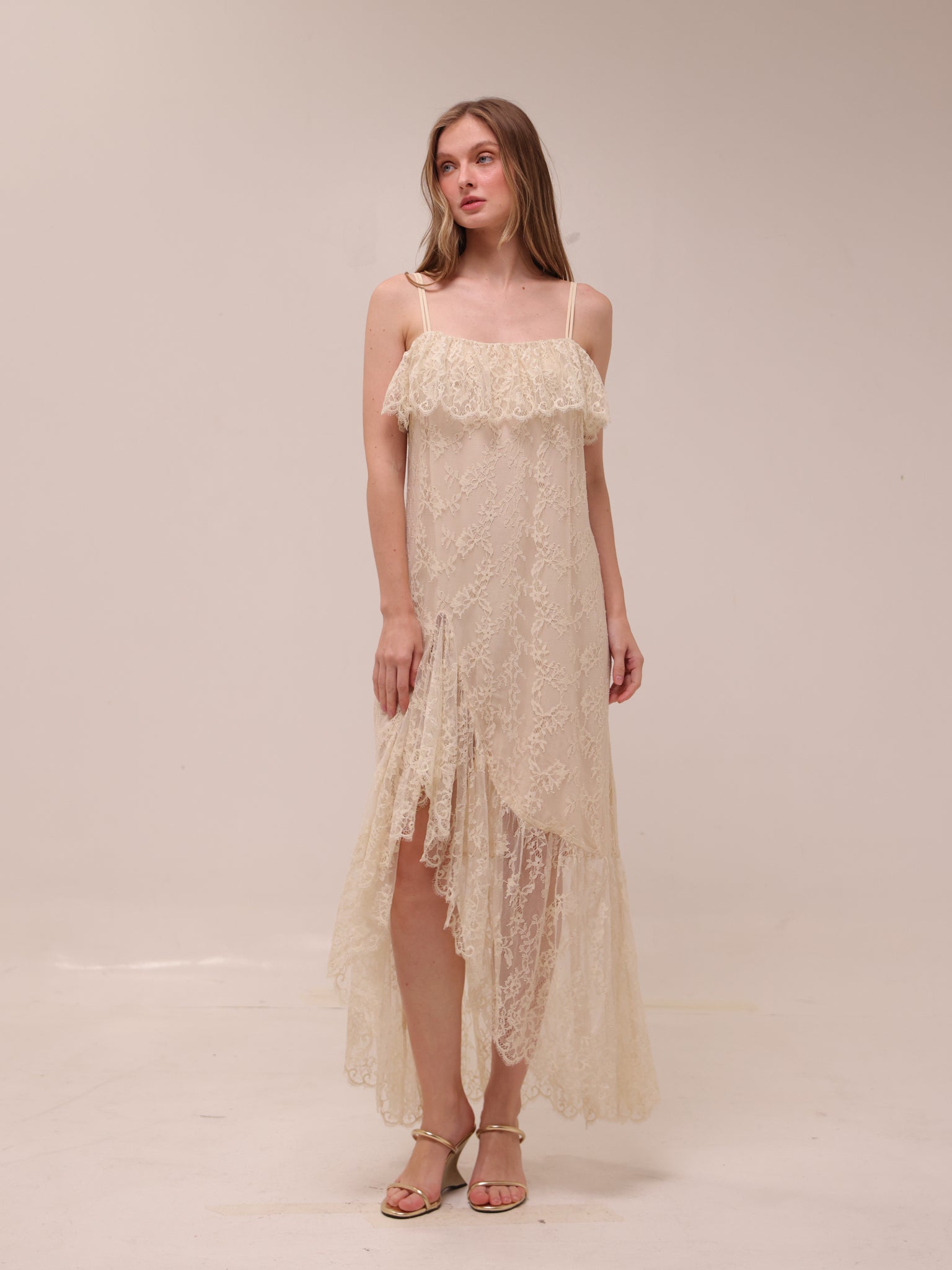 Lace Midaxi Slip Dress