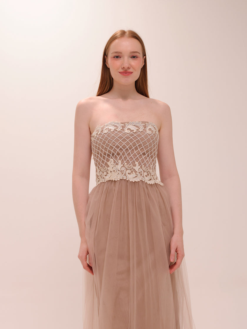 Vestido de Festa Rosê Longo