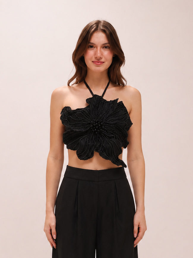 Beaded Flower Top