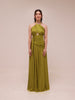 Metallic Jersey Halterneck Maxi Dress