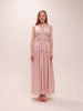 Draped Halter Maxi Dress in Pink