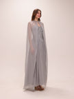 Celestine Draped Cape Gown