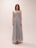 Celestine Draped Cape Gown