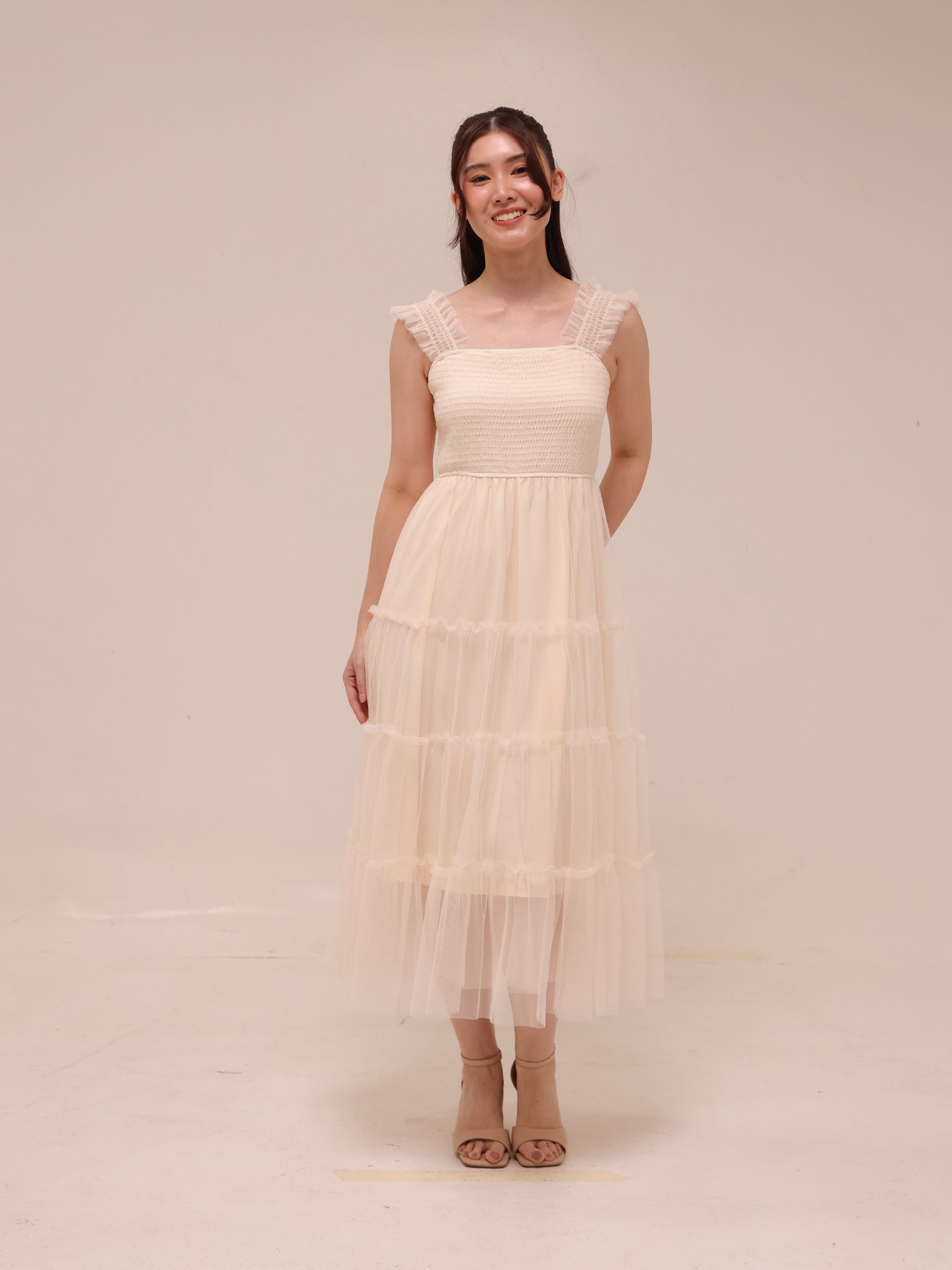 Camille Tulle Midi Dress