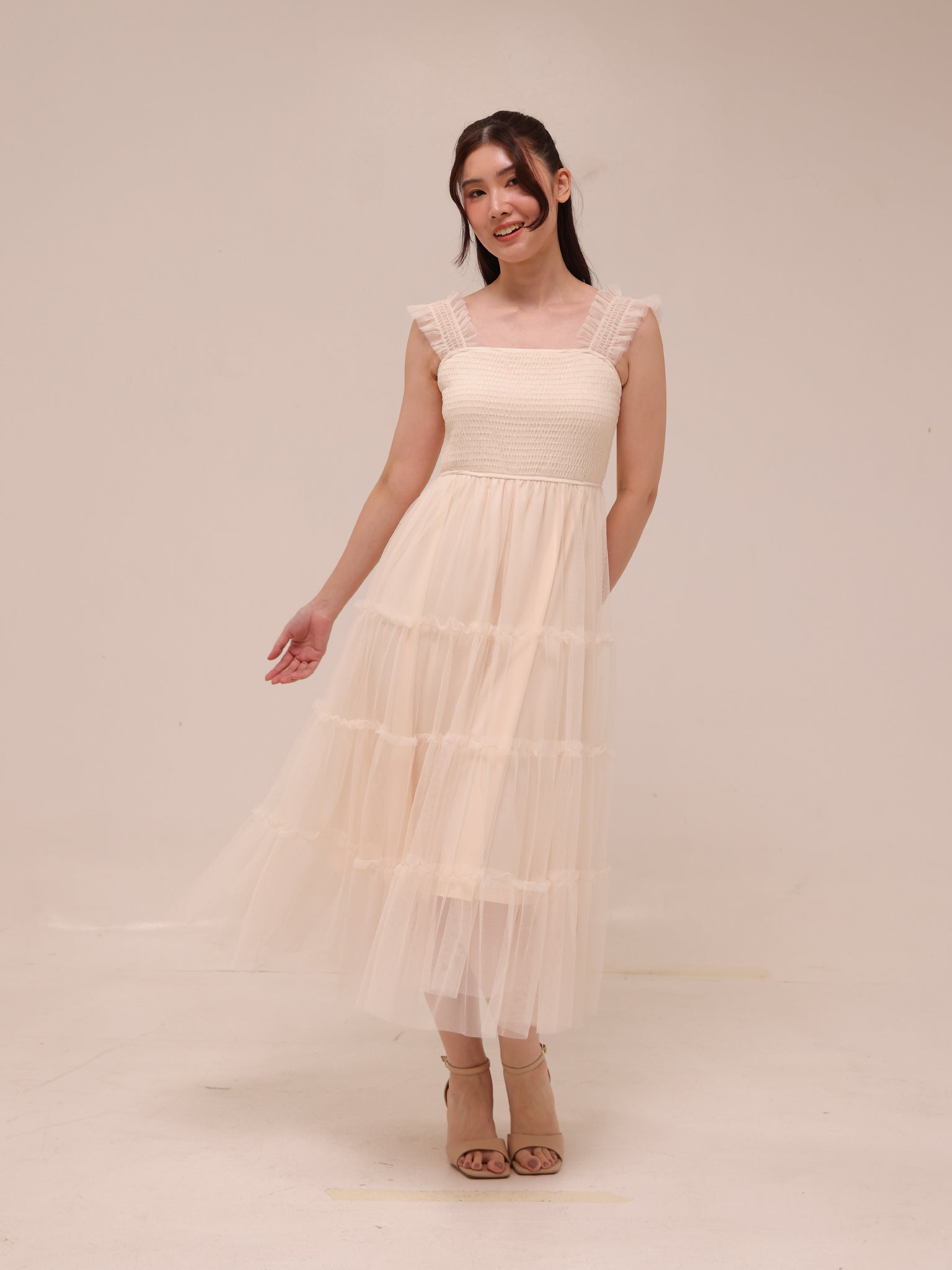Camille Tulle Midi Dress