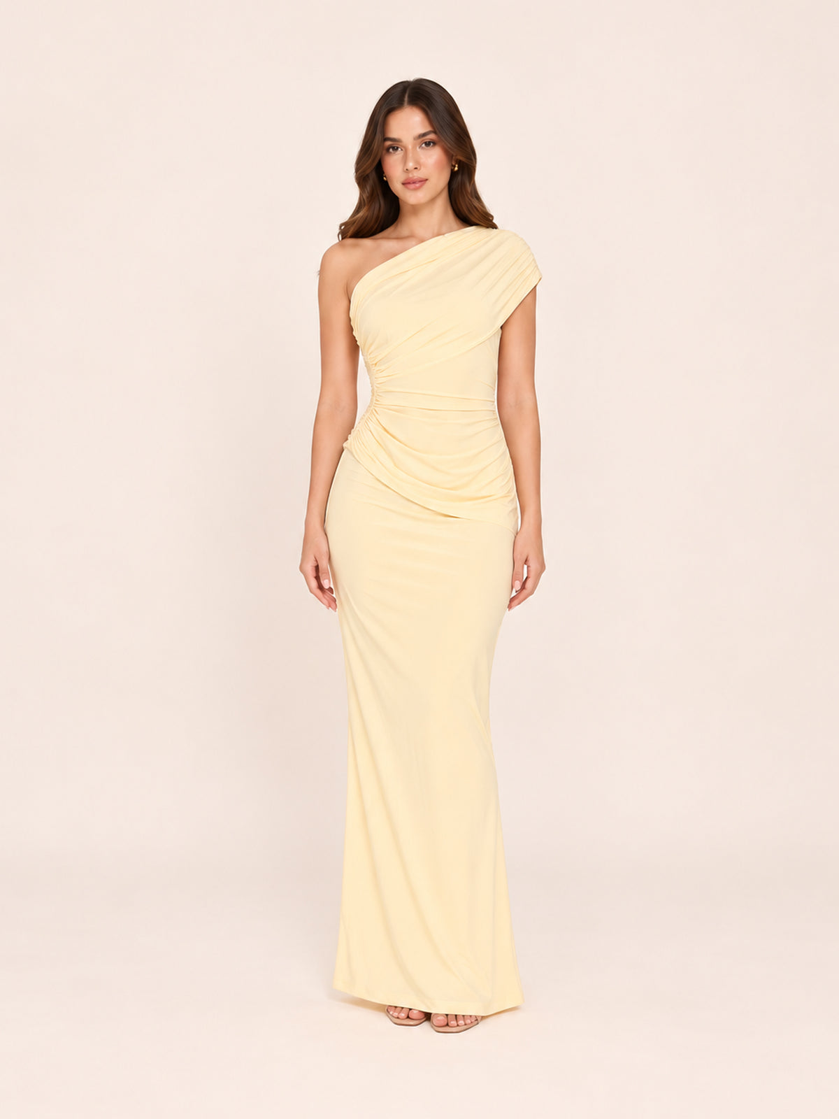 Almond Double Layer Slinky Bardot One