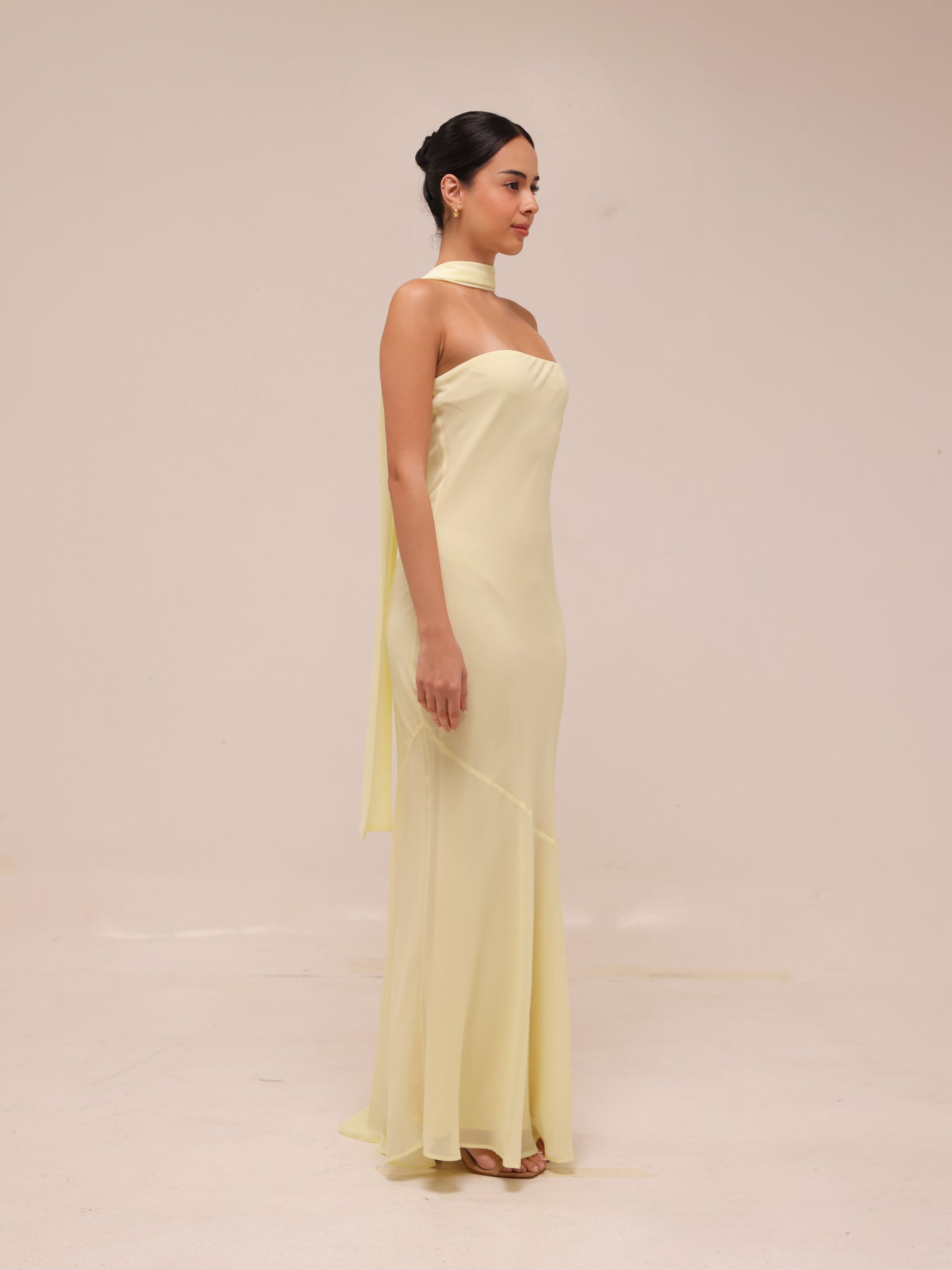 Under The Pagoda Maxi Dress in Yellow