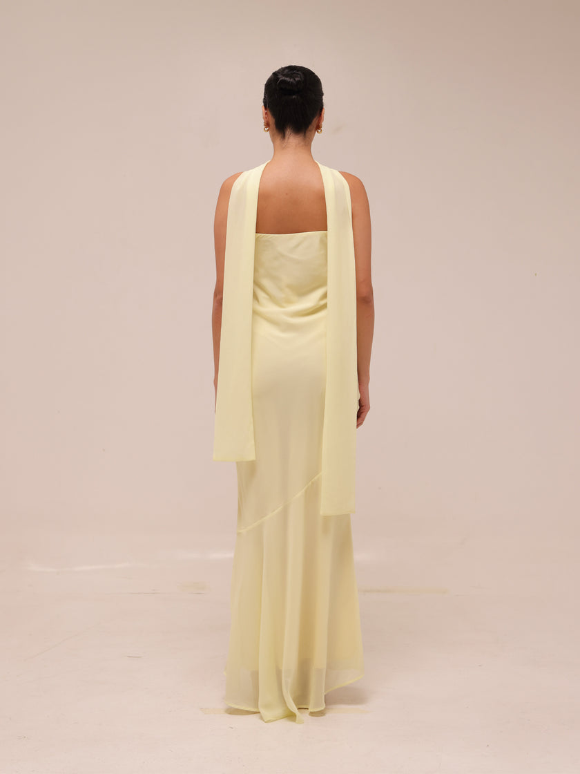 Under The Pagoda Maxi Dress in Yellow