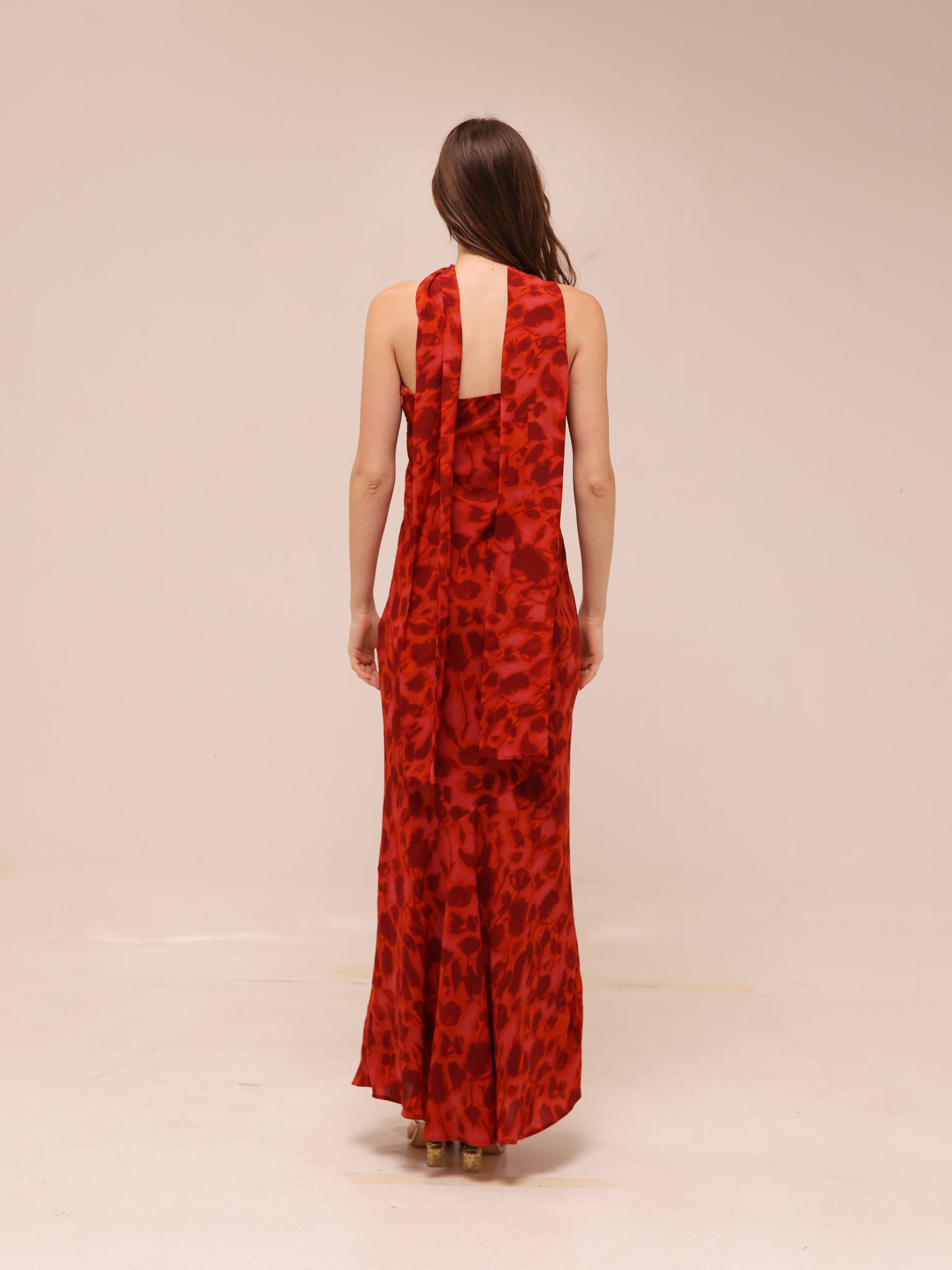 Under The Pagoda Maxi Dress Red