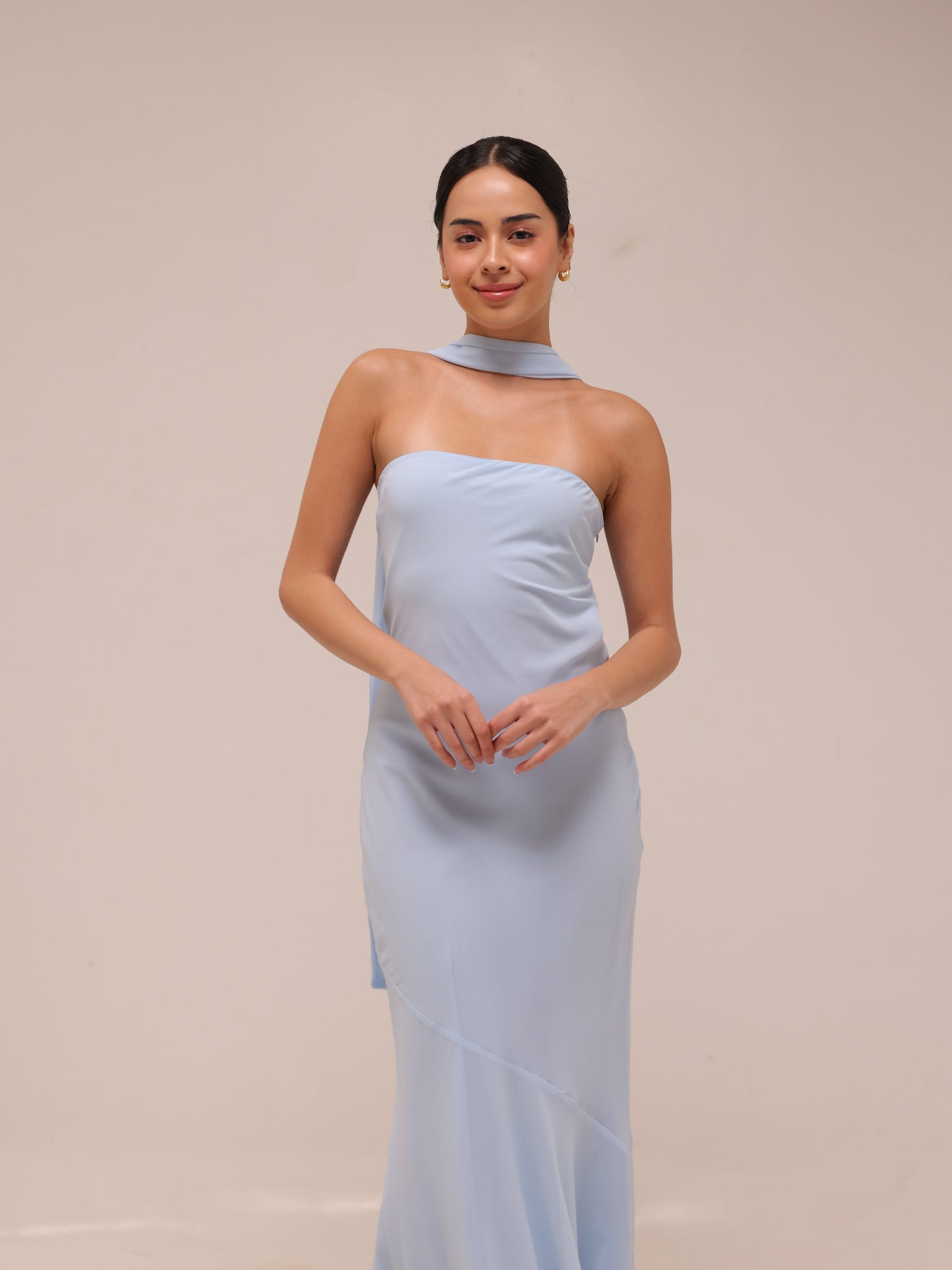 Under The Pagoda Maxi Dress - Blue