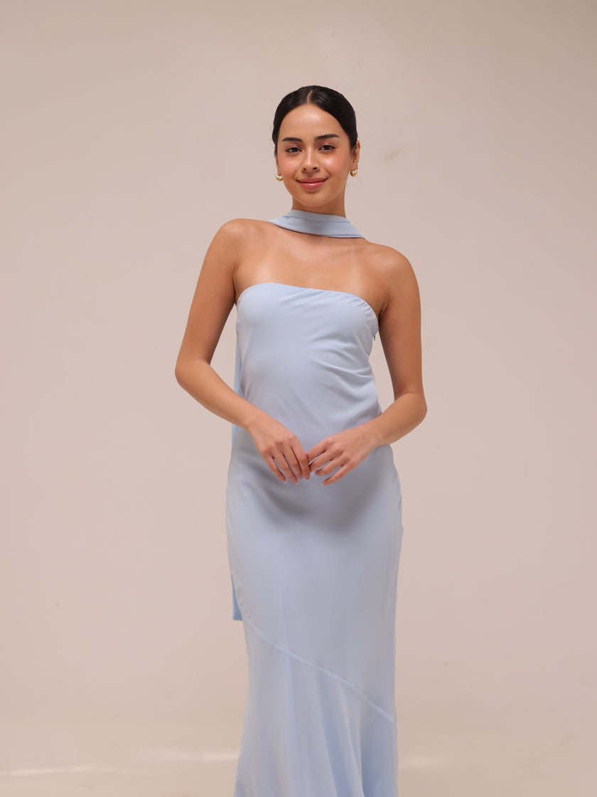 Under The Pagoda Maxi Dress - Blue