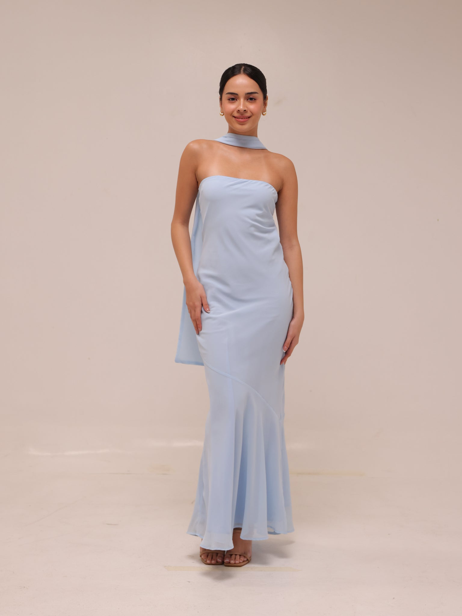 Under The Pagoda Maxi Dress - Blue