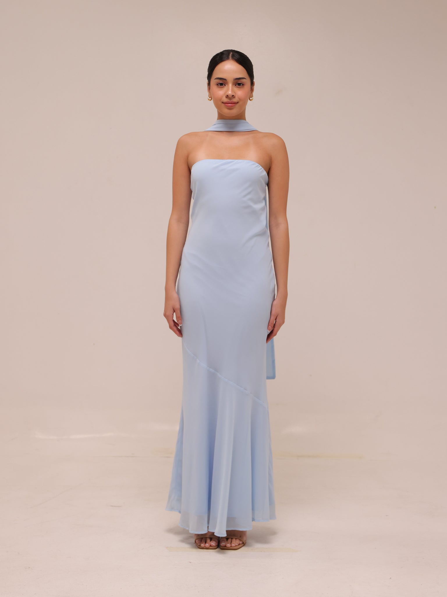 Under The Pagoda Maxi Dress - Blue