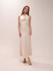 Silk Flow Halter Dress