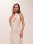 Silk Flow Halter Dress