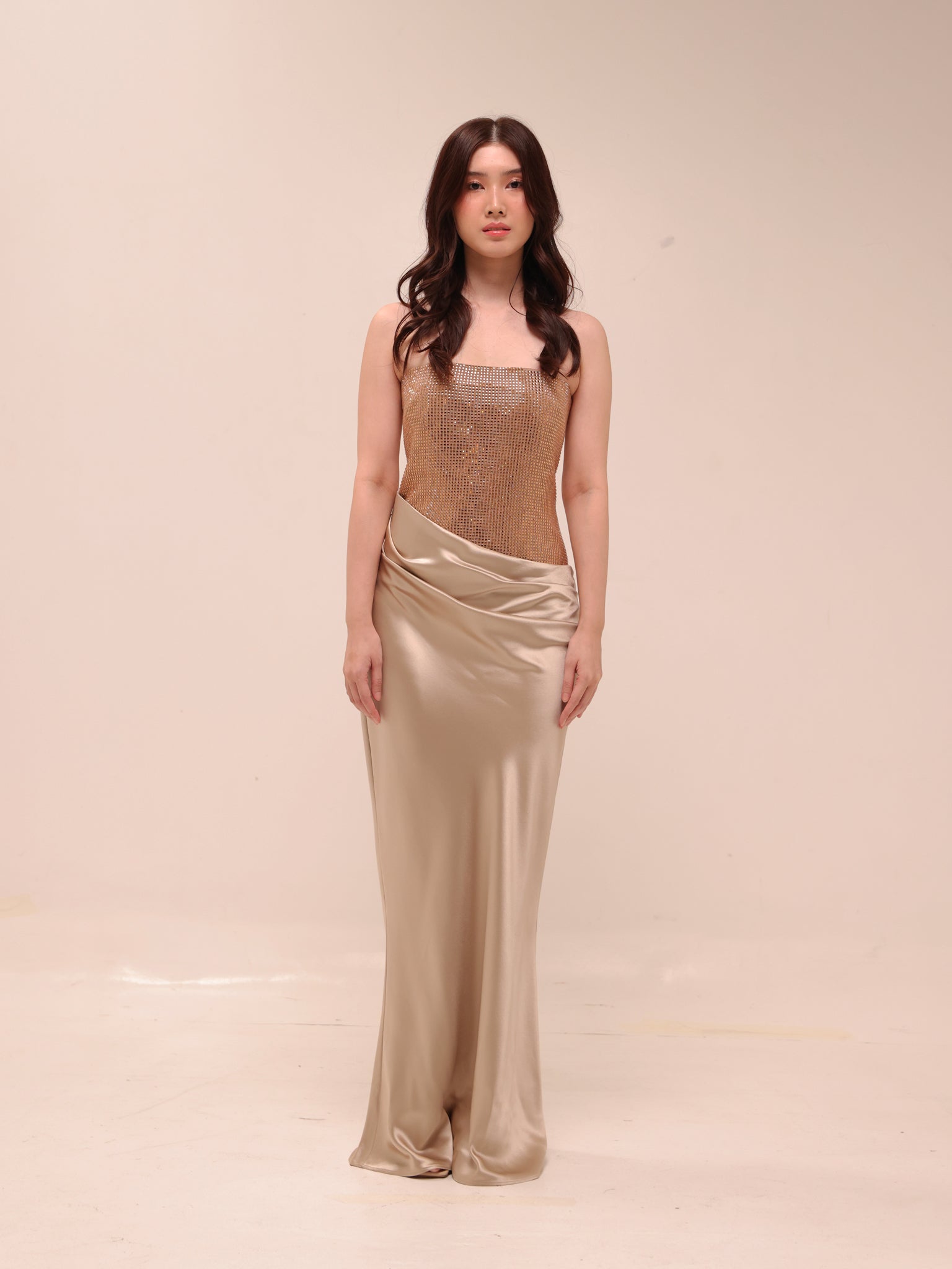 Alexandra Satin Gown