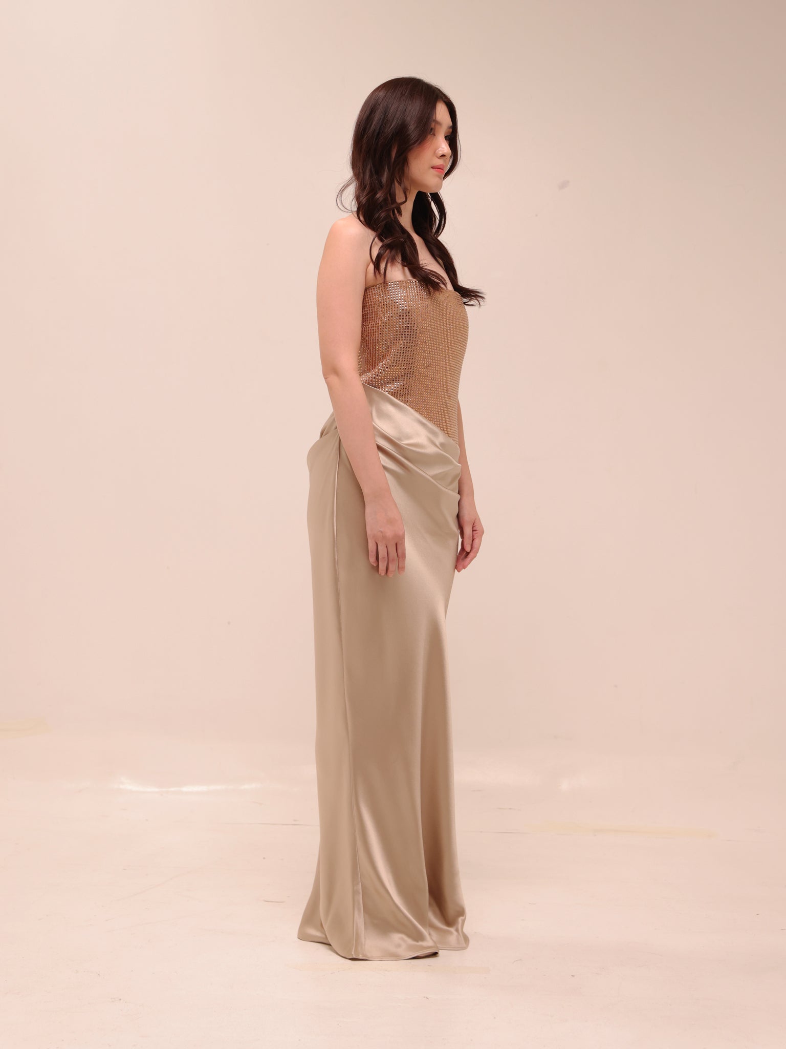 Alexandra Satin Gown