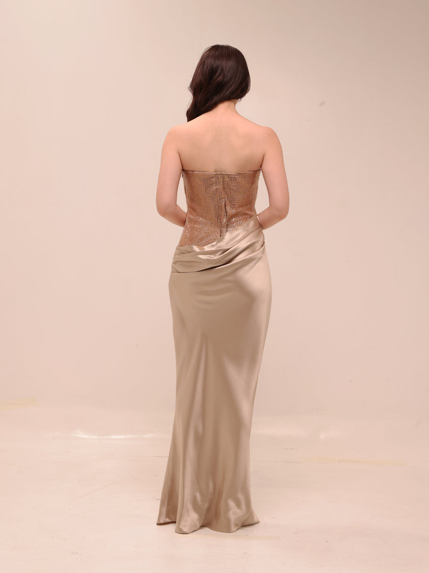 Alexandra Satin Gown