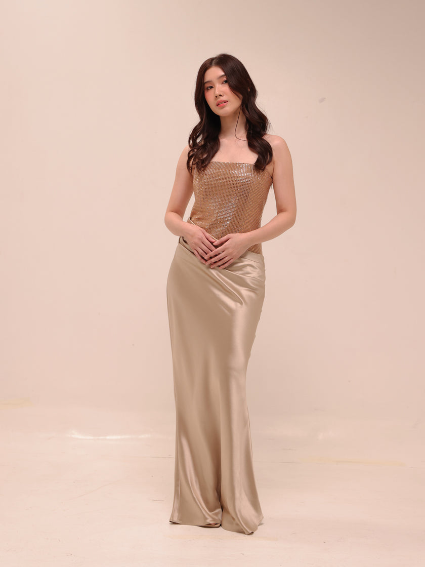 Alexandra Satin Gown