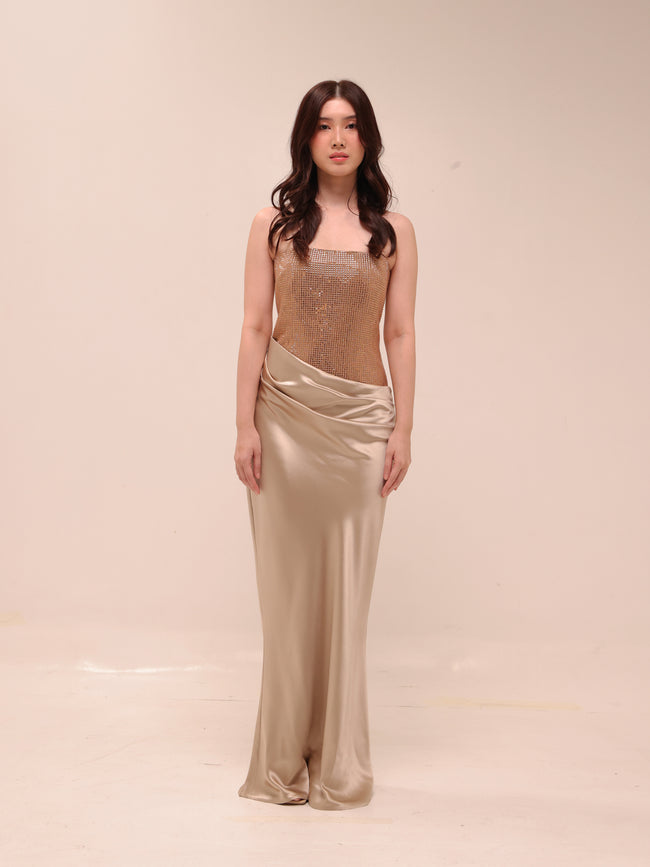 Alexandra Satin Gown