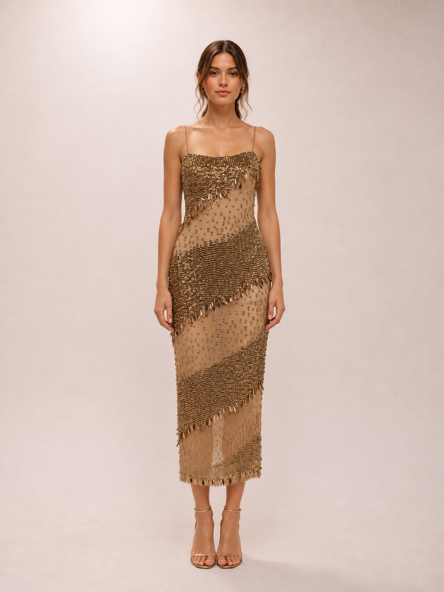 Carmine Embellished Dress