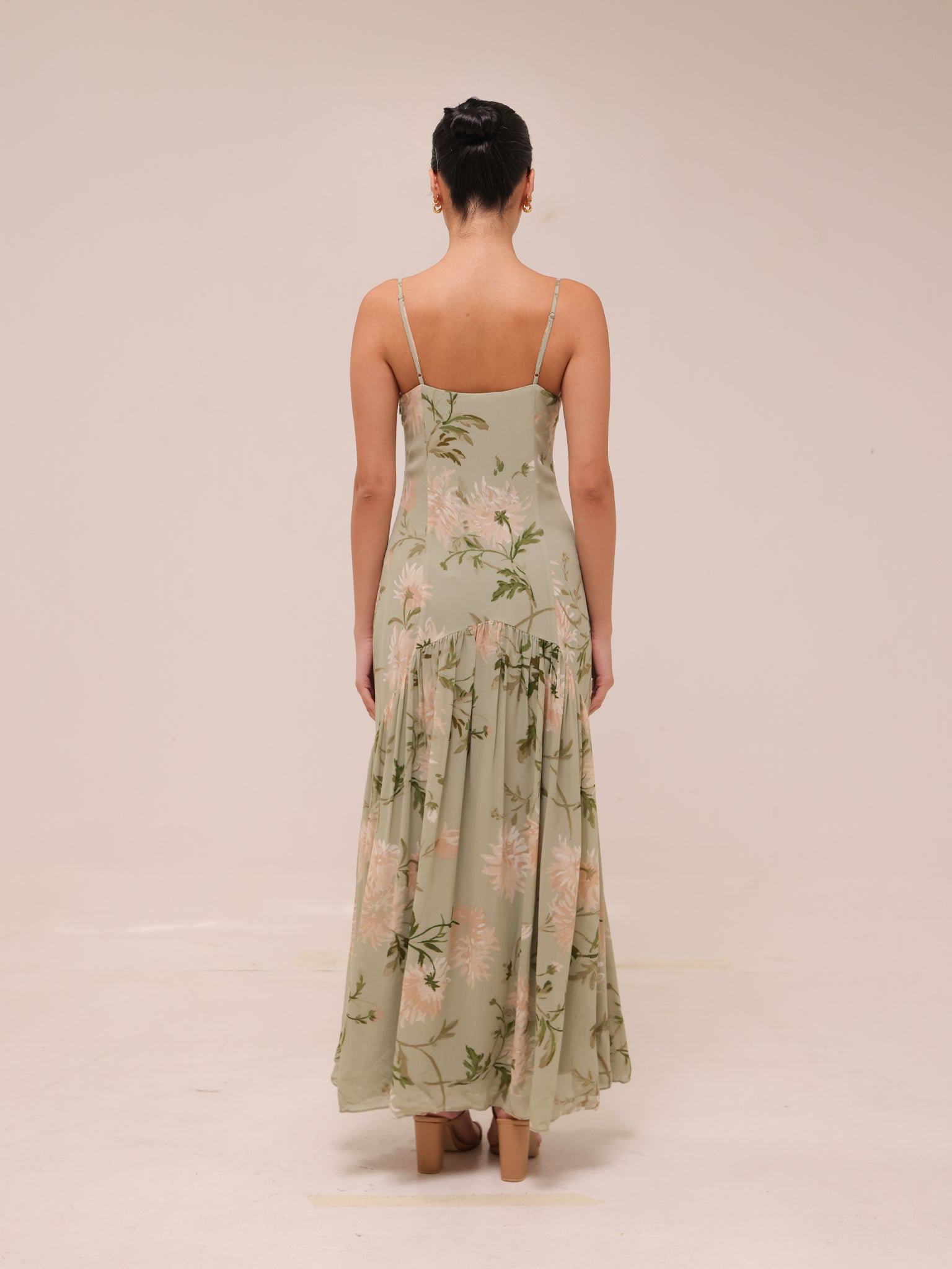Catana Floral Georgette Maxi Dress