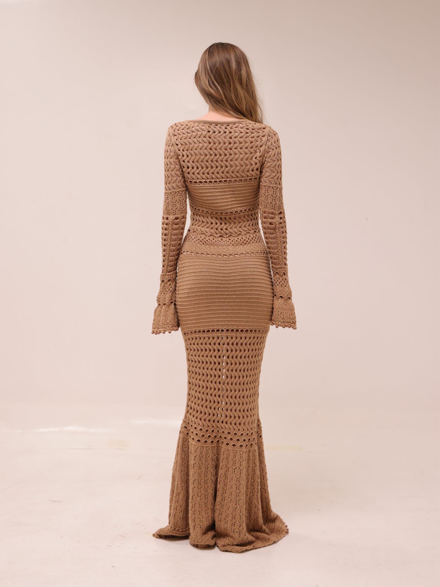 Sereno Knit Crochet Dress