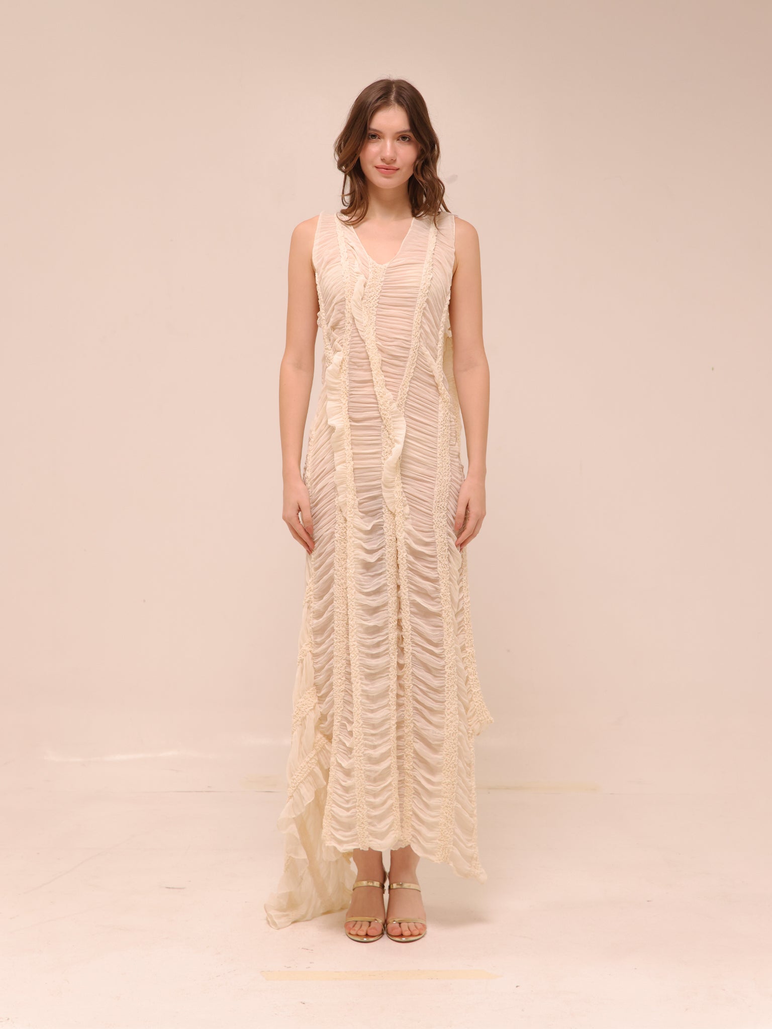 Moss Dress in Ivory