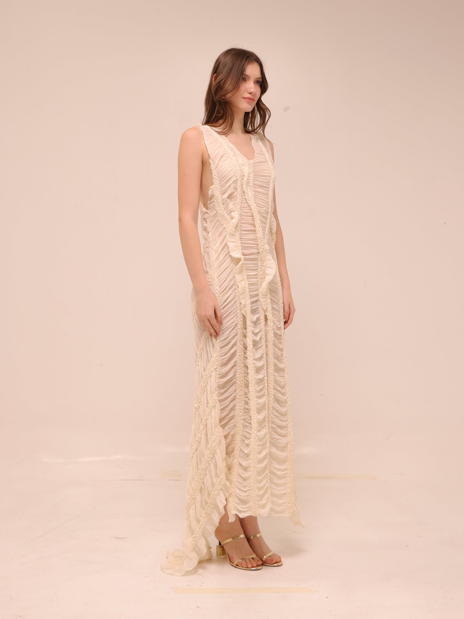 Moss Dress in Ivory