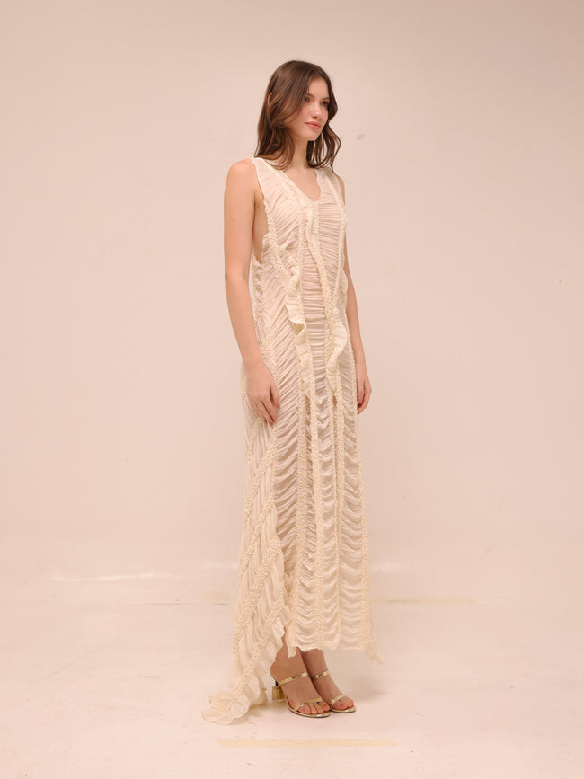 Moss Dress in Ivory
