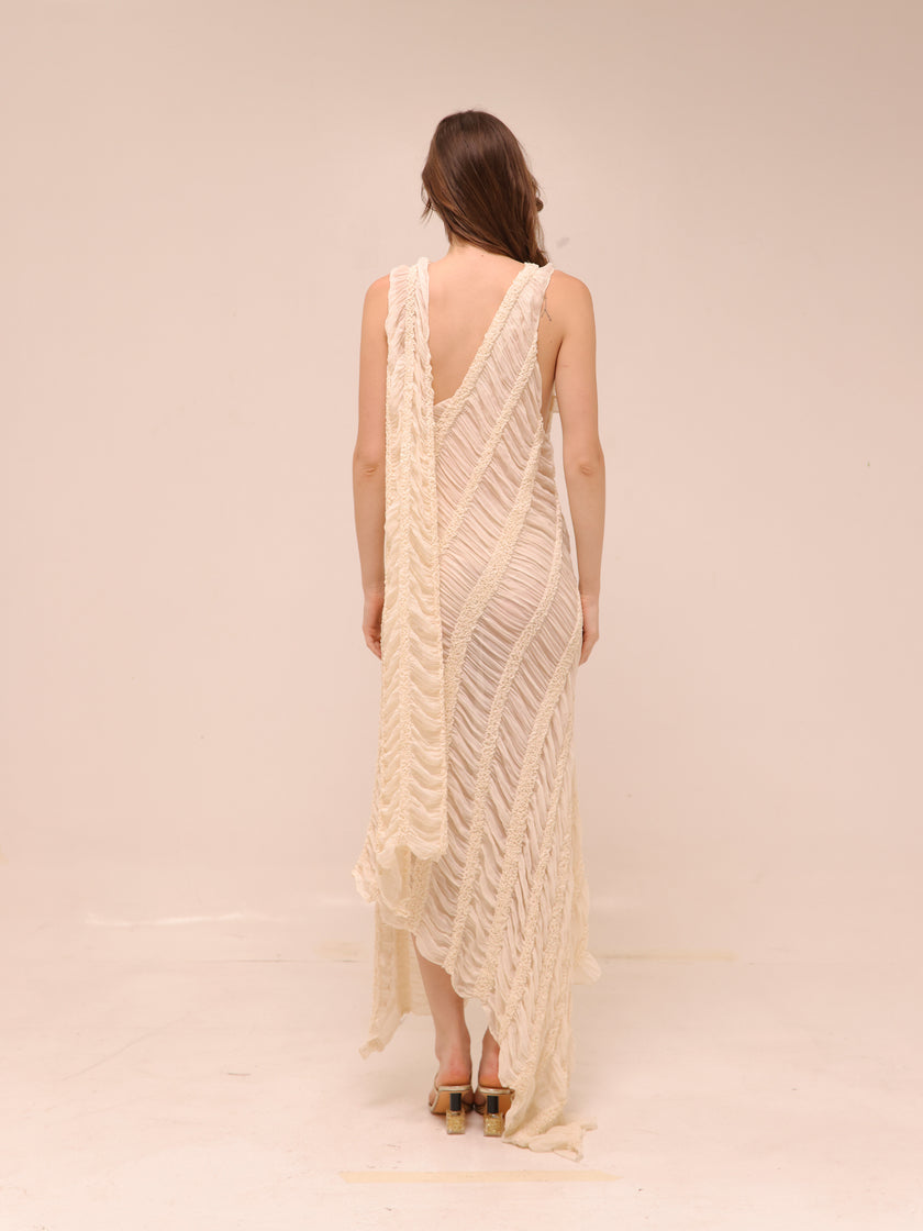 Moss Dress in Ivory