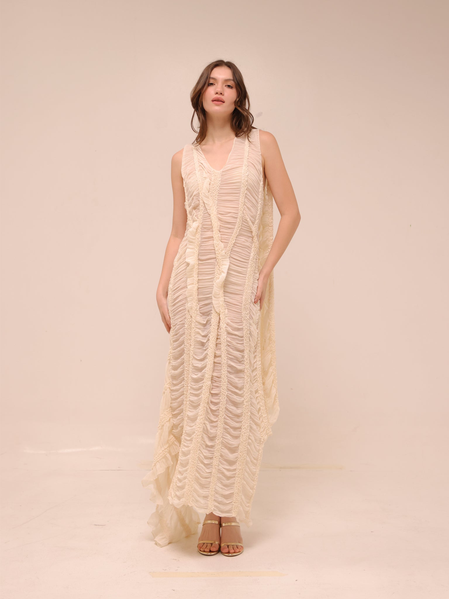 Moss Dress in Ivory