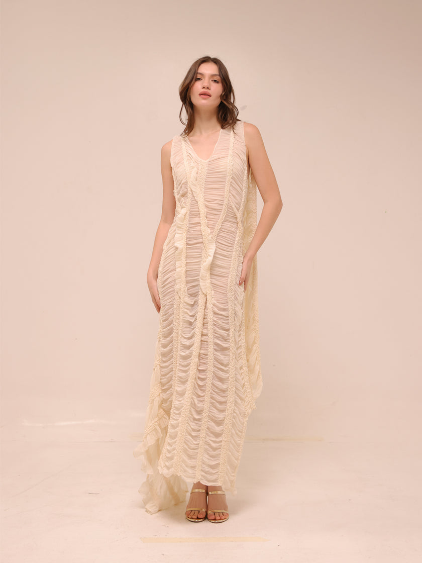 Moss Dress in Ivory