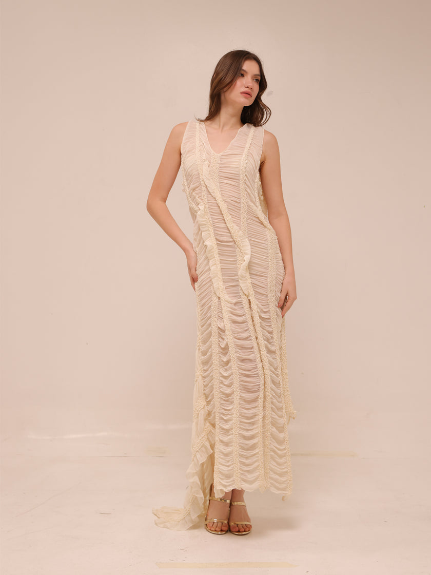 Moss Dress in Ivory