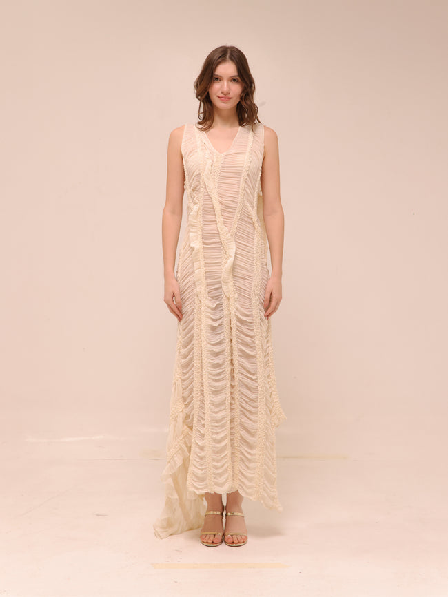 Moss Dress in Ivory