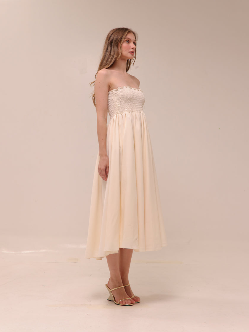 Camille Smocked Midi Dress