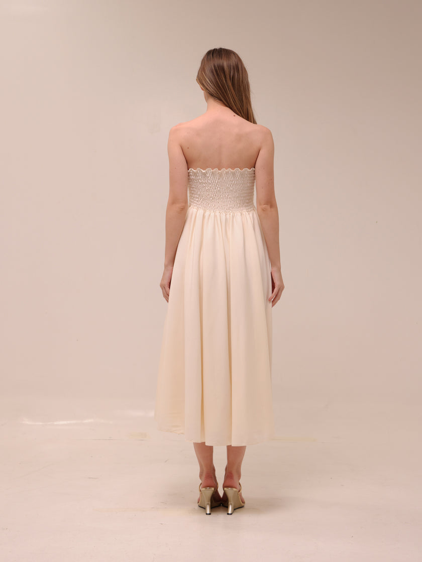 Camille Smocked Midi Dress