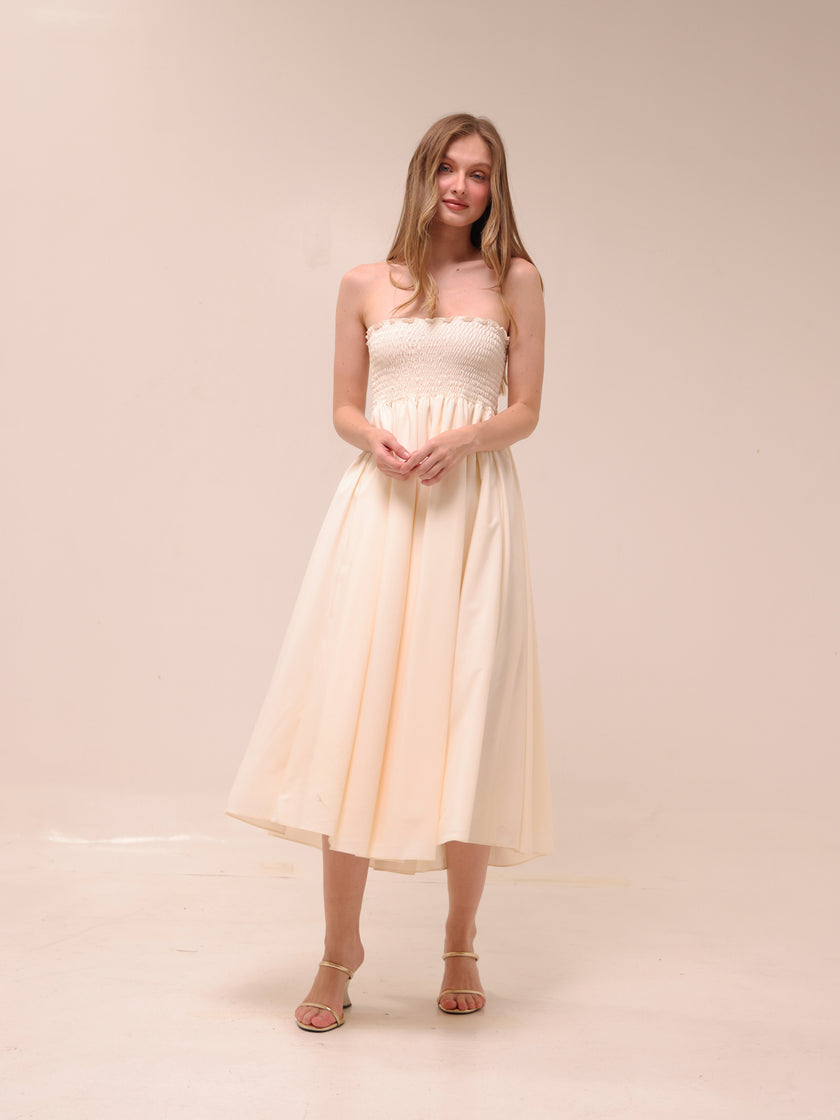 Camille Smocked Midi Dress