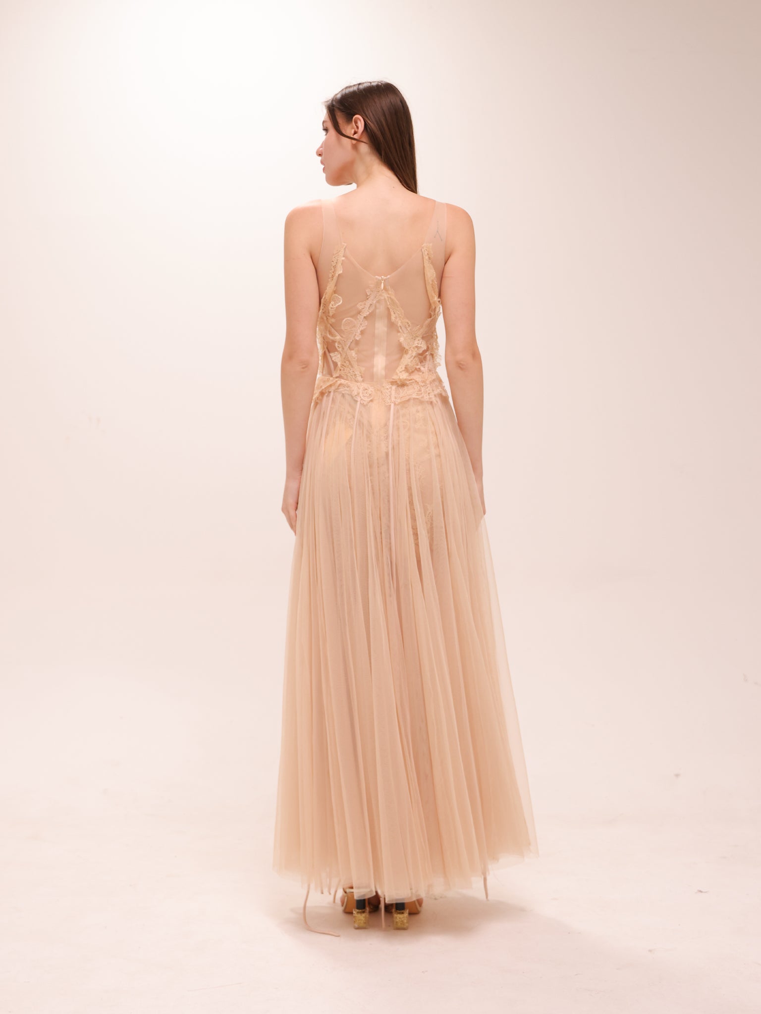 Celeste Embellished Tulle Gown