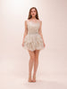 Crystal Petal Mini Dress