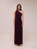 Bordeaux One-Shoulder Gown
