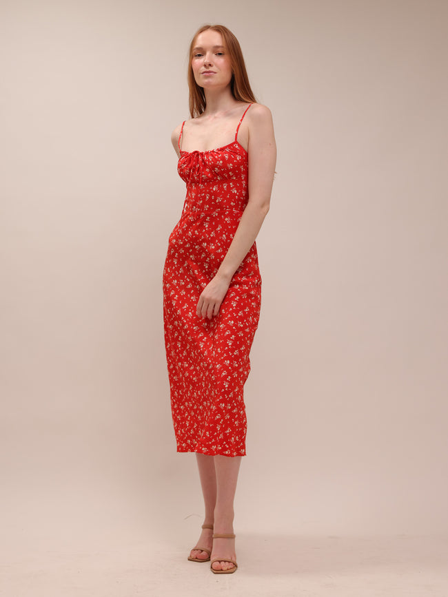 The Alba - Red Ditsy