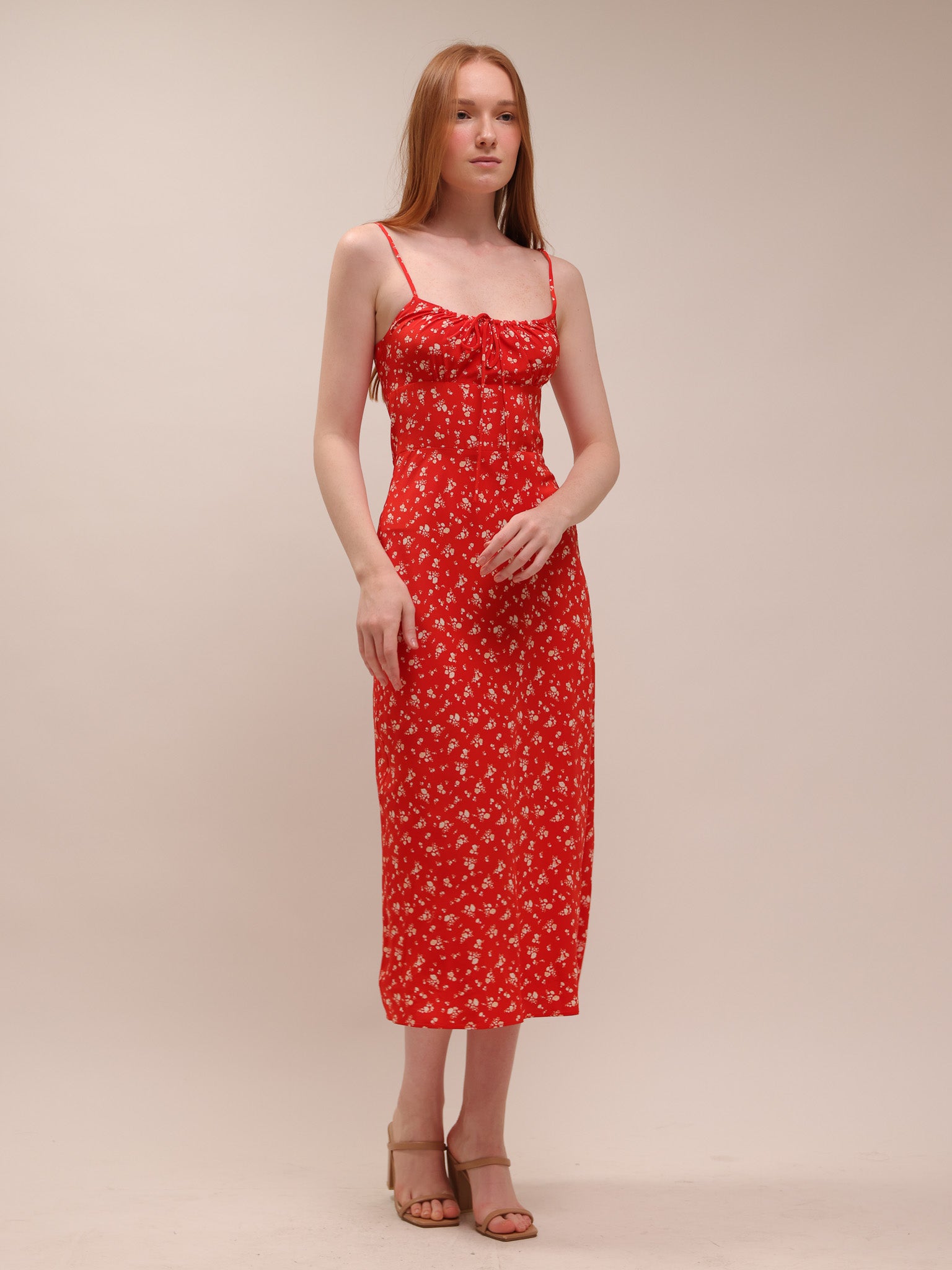 The Alba - Red Ditsy