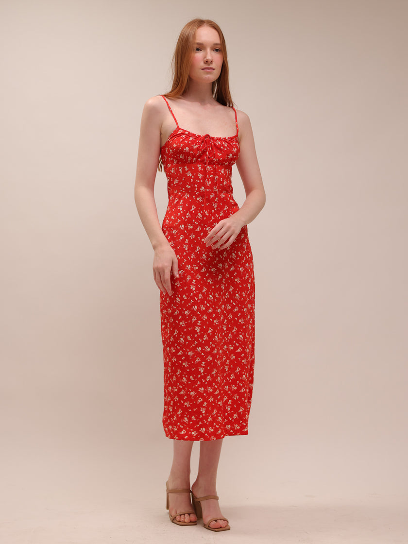 The Alba - Red Ditsy