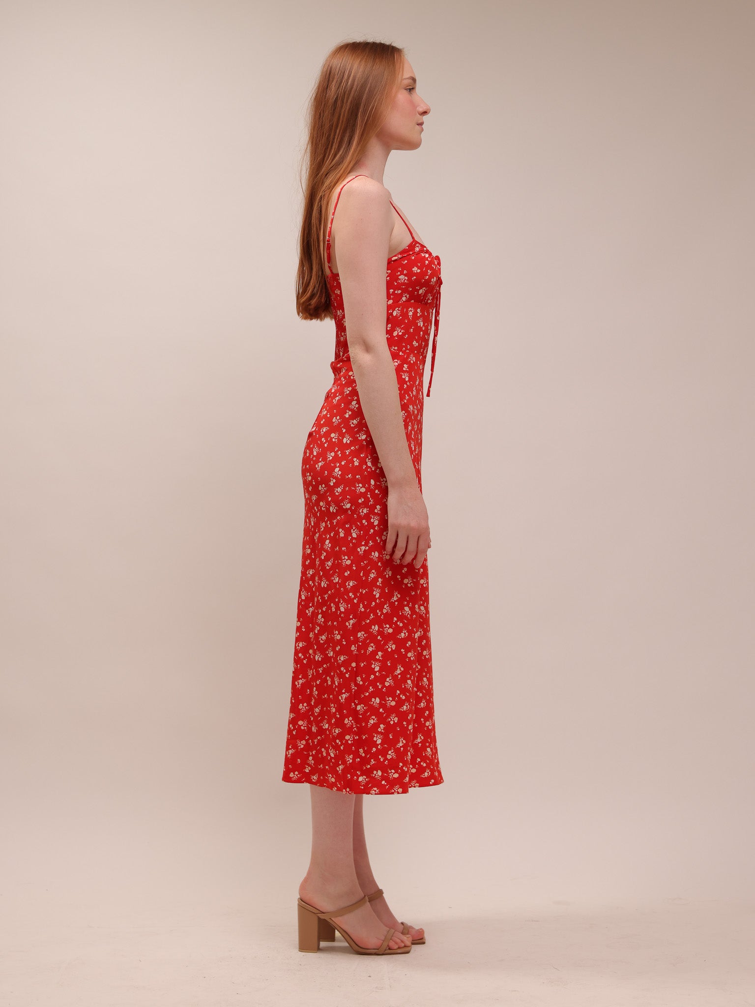 The Alba - Red Ditsy